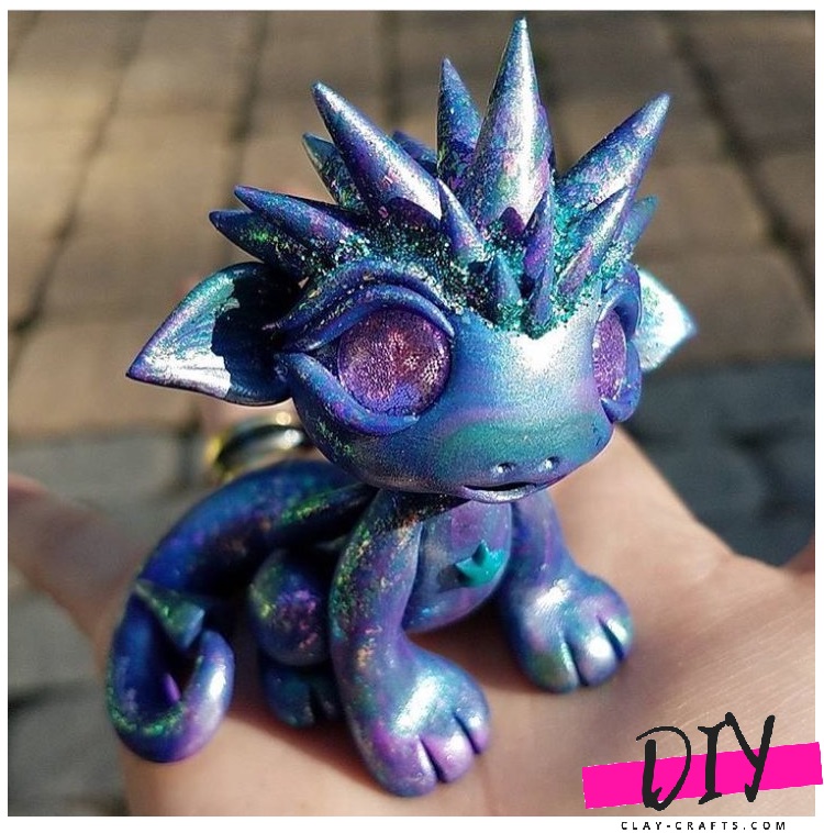polymer clay dragon