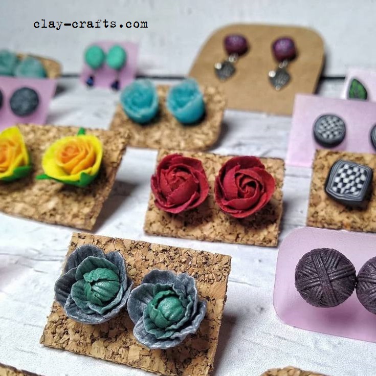 polymer clay ideas earrings (10)