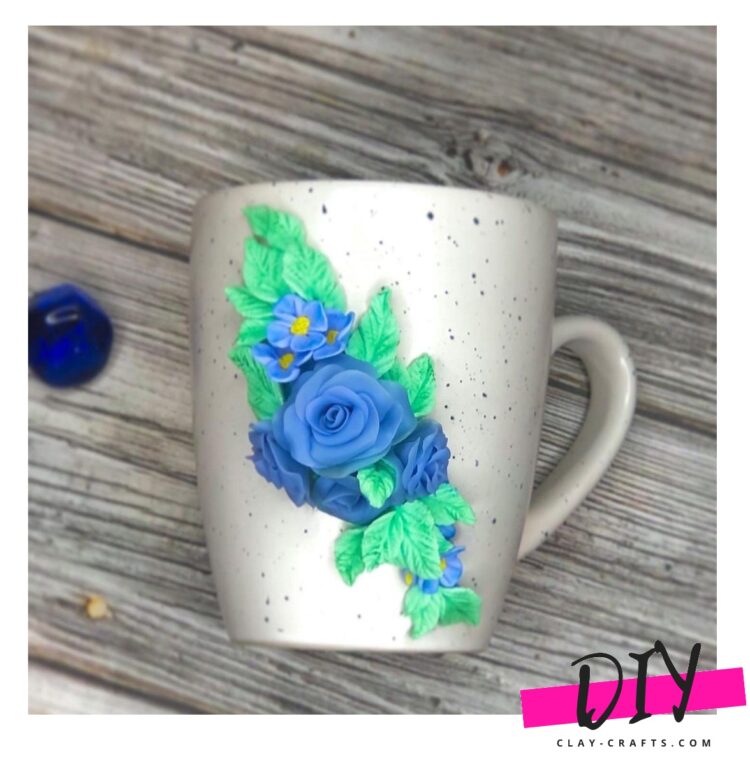 Ideas for polymer clay cup decor