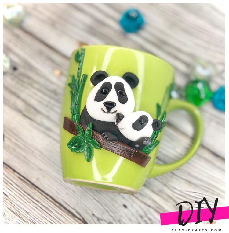 Polymer clay cup . ideas for creativity from watering measuring