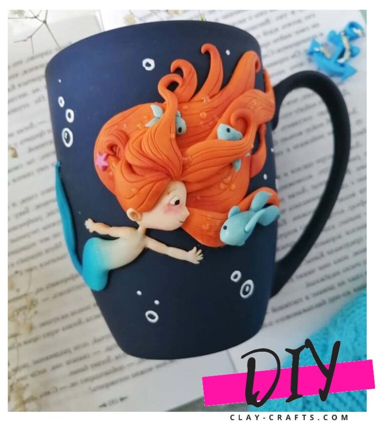 mugs with polymer clay decor (12)