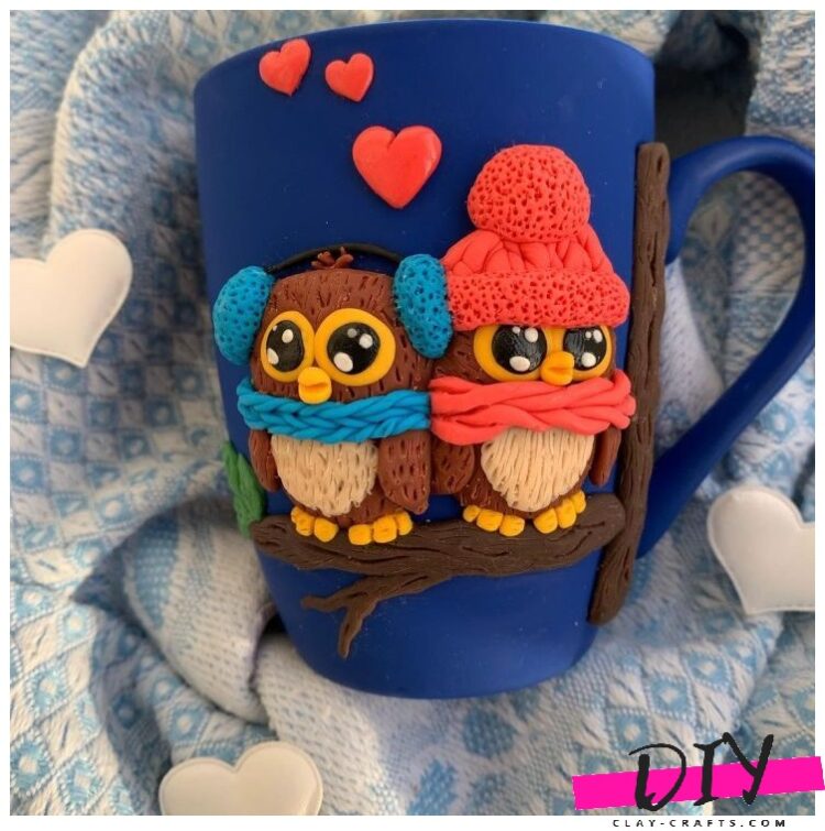 mugs with polymer clay decor (5)