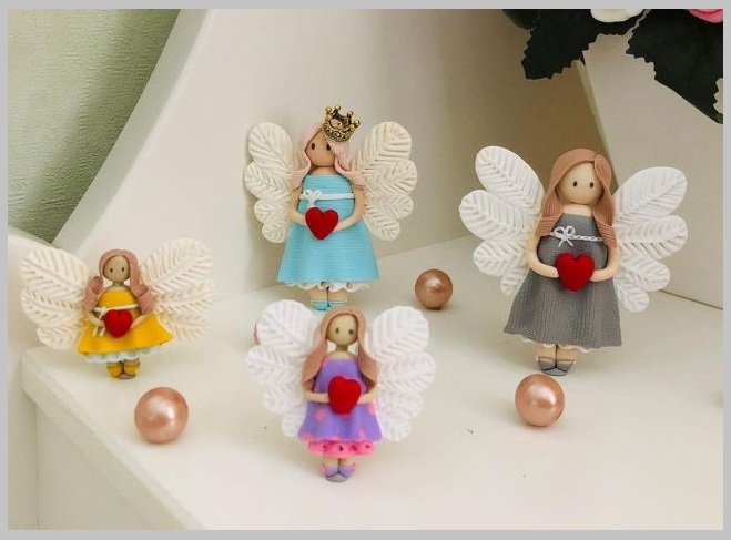 polymer clay angels ideas (25)