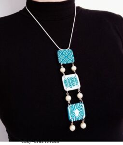 55 Polymer clay necklace ideas - Polymer clay crafts