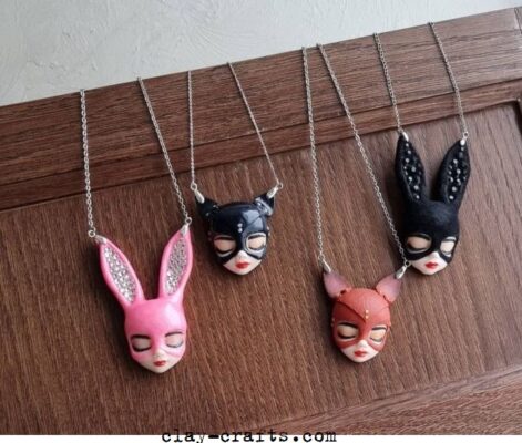 55 Polymer clay necklace ideas - Polymer clay crafts