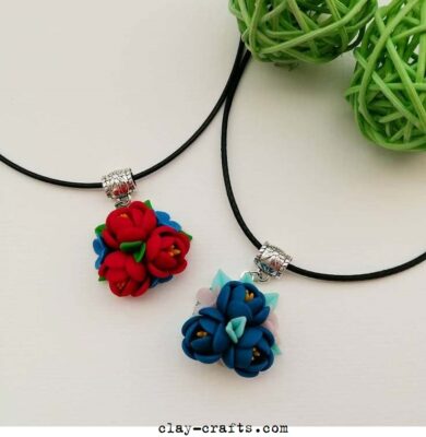 55 Polymer clay necklace ideas - Polymer clay crafts