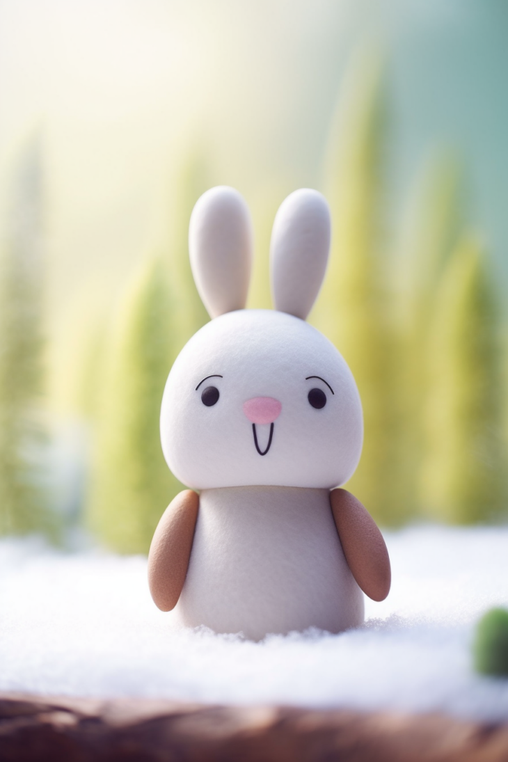 Sculpting the Playful Bunny from Polymer Clay plastica
