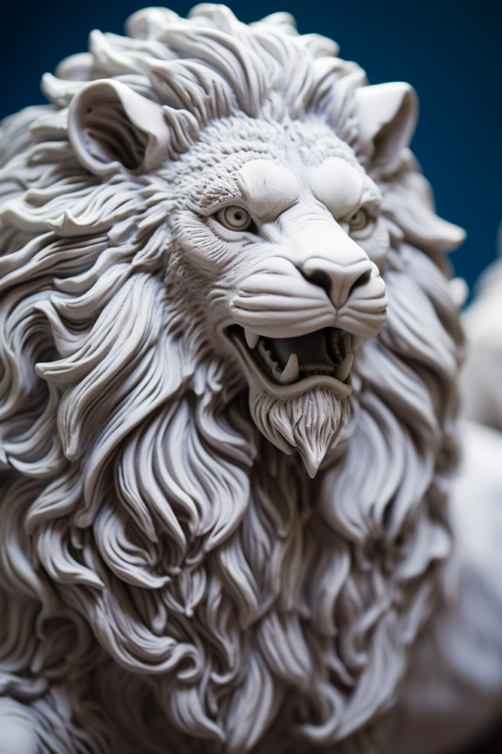 Unleashing Majestic Power: Sculpting a Lion from Polymer Clay plastica